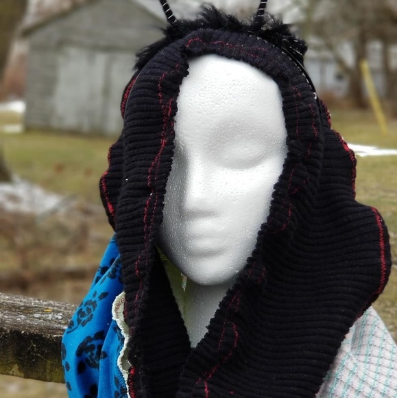 Sweater Infinity Snood Upcycled Scarf - Picture 5 of 5